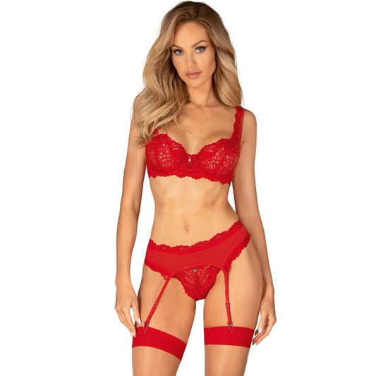 Obsessive Sets-  Amor Cherris Set 3 Piese S/M