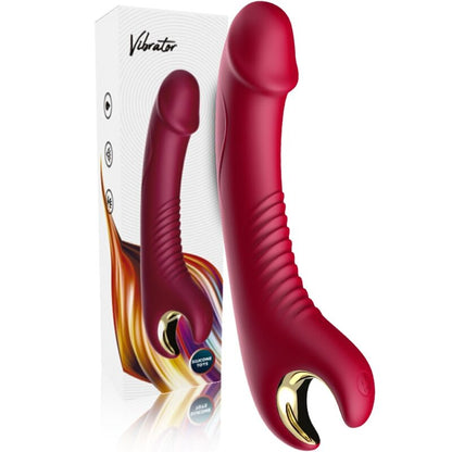 Armony Vibrators- Vibrator Dildo Prinț & Rotator Roșu