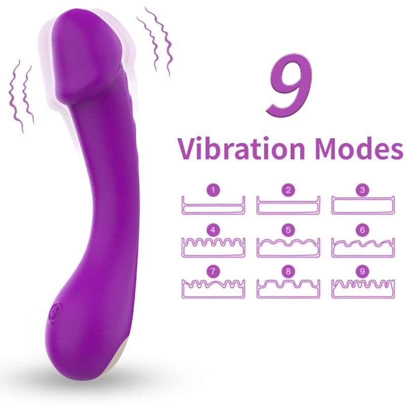 Armony Vibrators- Vibrator Dildo G Spot Silicone Purple