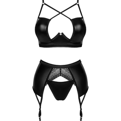 Obsessive Sets - Norides Three Piece Set Black Xs/S