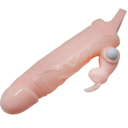 Baile For Him - Brave Man Cock Cover With Rabbit And Dual Motor 16.5cm, Realistic Penis Cover With Dual Clitoris Stimulation