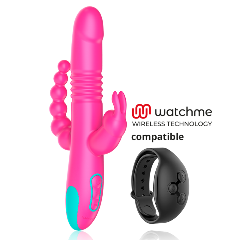 Happy Loky-  Donald Stimulare Triplă: Anal, Gspot  Clitoris Watchme Compatibil Cu Tehnologia Wireless