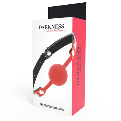 Darkness Bondage - Red Silicone Naughty Play Gag