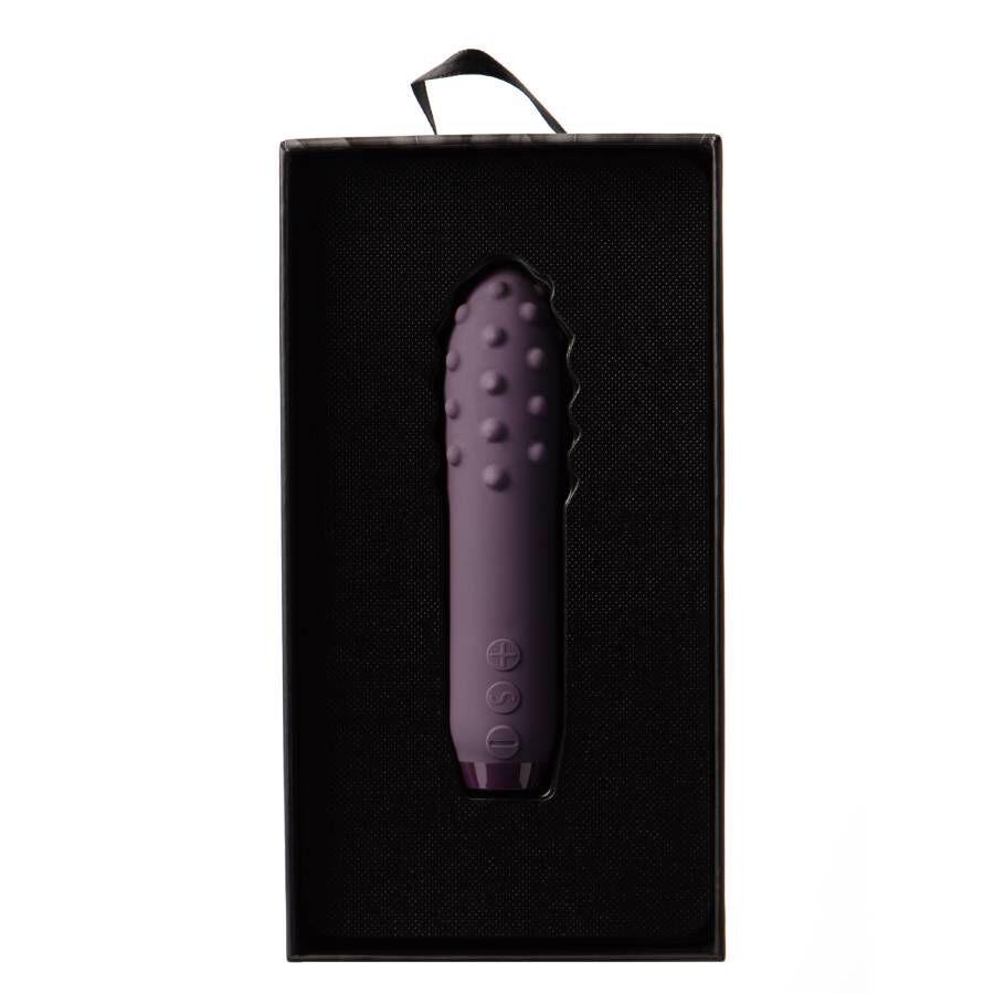 Je Joue - Duet Bullet Purple, Compact Vibrator with Multiple Surfaces, 5 Speeds and 7 Models, Waterproof, USB Rechargeable, Dimensions: 115mm x 28.5mm x 28.5mm