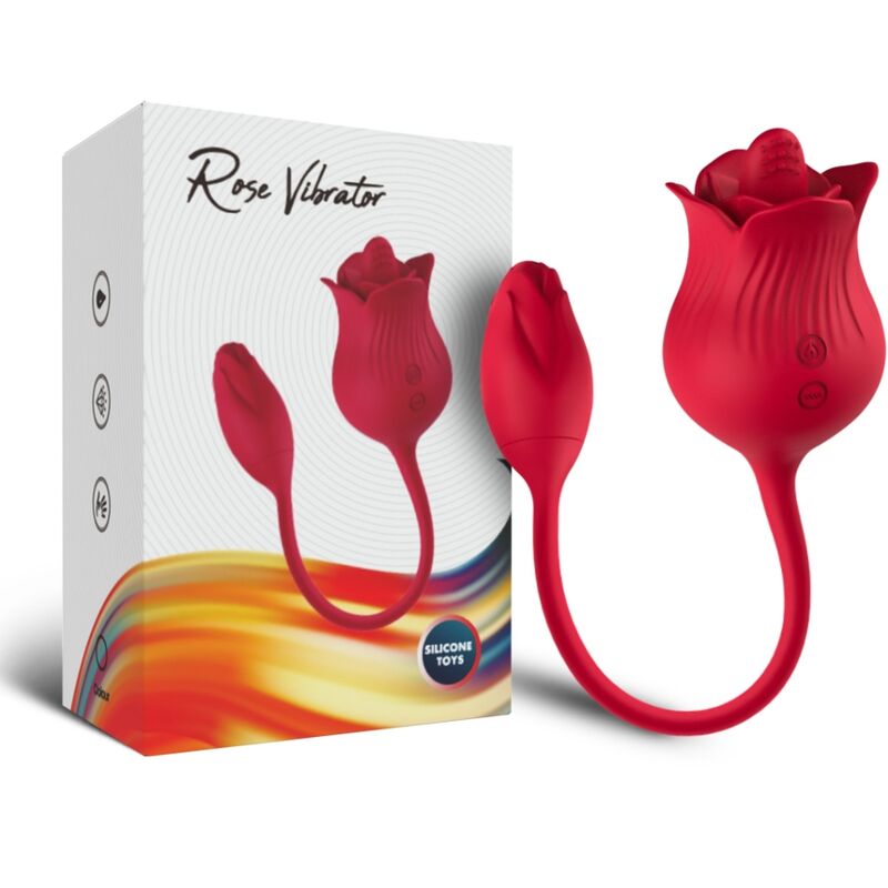 Armony Stimulators- Roz Clitoris Stimulator Vibrator Cu Coada 10 Moduri Roșu