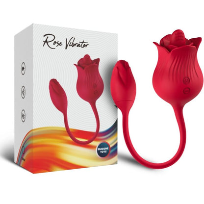 Armony Stimulators- Roz Clitoris Stimulator Vibrator Cu Coada 10 Moduri Roșu