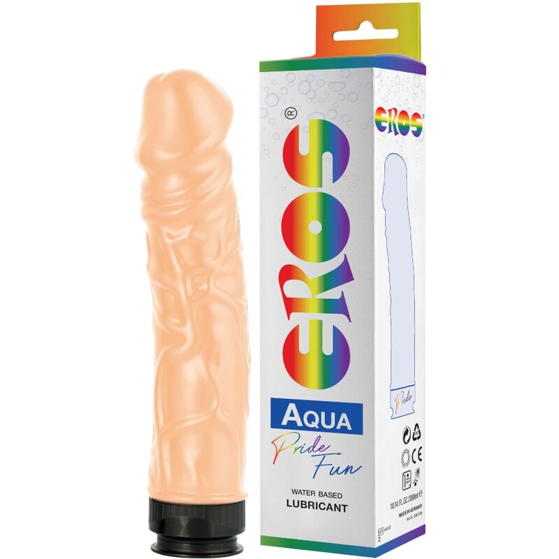 Pride-   Aqua Lgbt Pride Dildo  Aqua Și Lubrifiant Pe Bază De Apă