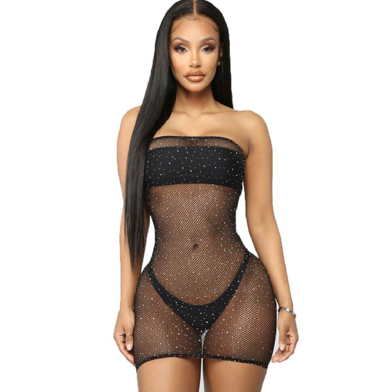 Queen Lingerie - Regina Lenjerie De Body Shinny-Dress Bodystocking SL