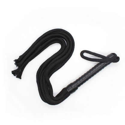 Ohmama Fetish - 56cm Length Rope Whip made of PVC, Wood, Polyester and Iron