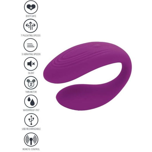 Xocoon-  Vibrator De Cupluri  Legat  Violet