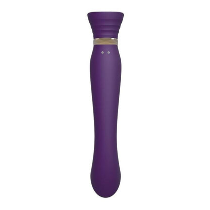 Zalo - Regina G-Spot Pulse Wave Luxury Vibrator with Gold and Swarovski Details, Purple