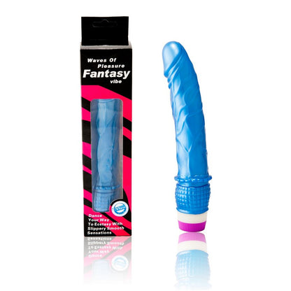 Baile Vibrators - Waves of Pleasure Blue Vibrator, Size: 23 cm x 4 cm, Material: PVC, Multi-Speed ​​Vibration