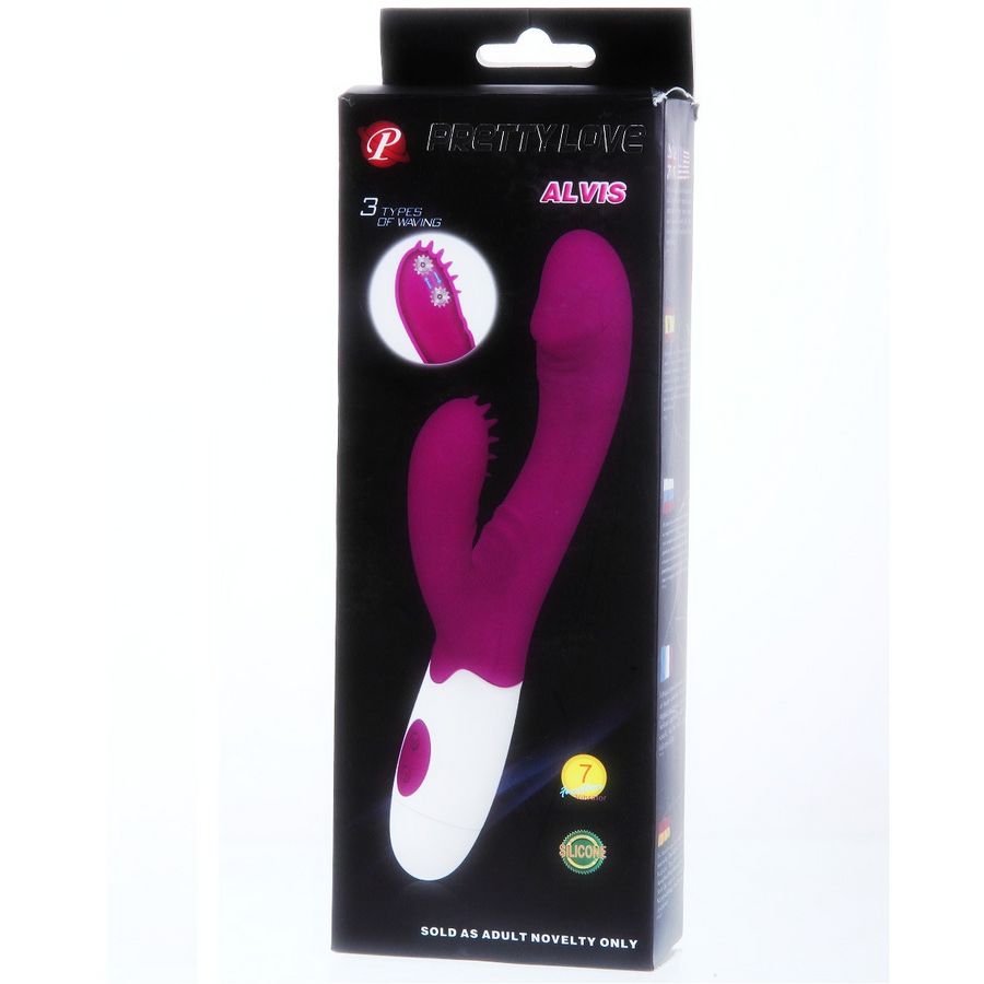 Pretty Love Flirtation - Andre Vibrator with 7 Vibration Modes, Silicone, Water Resistant, Purple