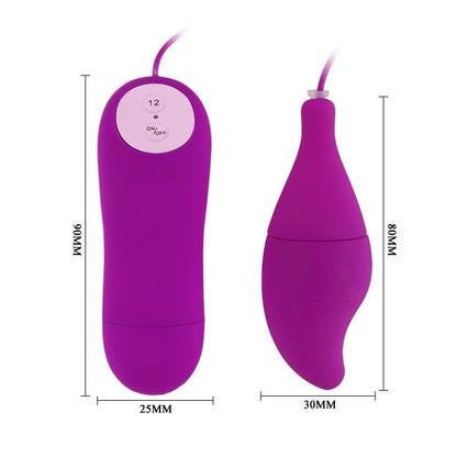 Baile Stimulating - Vibrator with 12 Vibration Functions Pleasure Shell12 Purple, Water Resistant