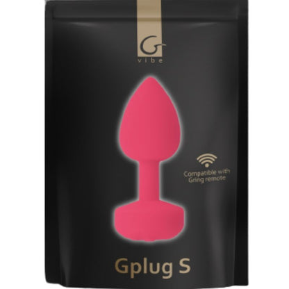 G-Vibe - Funtoys GDop Anal Rechargeable Anal Vibrator Small Neon Pink 3cm, 6 Vibration Modes, Waterproof, 1 Year Warranty