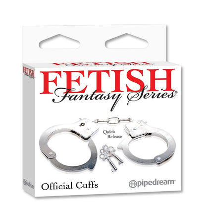 Fetish Fantasy Official Nickel Plated Steel Handcuffs for Naughty Cop Roles