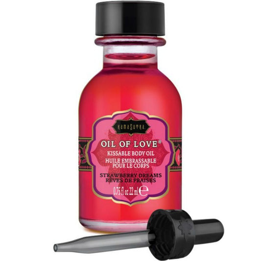 Kamasutra Cosmetics - Kissable Oil Of Love Prelude Oil with Strawberry Flavor 22 ml