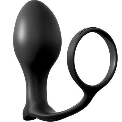 Anal Fantasy Series - Anal Fantasy Collection - Ass-Gasm Cockring Advanced Anal Plug - 4cm Length and 1.6cm Diameter (plug), 1.6cm Diameter (ring)