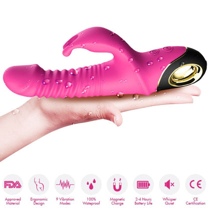 Armony Vibrators- Zing Vibrator Dildo Iepure Fuchsia