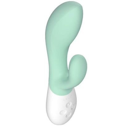 LELO - Ina 3 Seaweed Vibrator, Body Safe Silicone, 10 Vibration Settings, 30% More Power, Water Resistant, Dimensions: 200 x 65 x 45mm, Weight: 150g, Li-lon 520mA 3.7V, Fast Charging, G Spot and Clitoris Stimulated