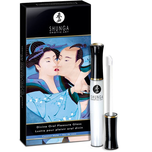 Shunga Aphrodisiacs - Lip Gloss for Oral Pleasure with Coconut Flavor