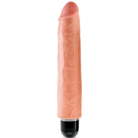 King Cock - Realistic Vibrator 10" Stiffy, Waterproof, Flesh