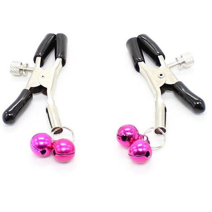 Ohmama Fetish - Pink Nipple Clamps With Jeweled Bells