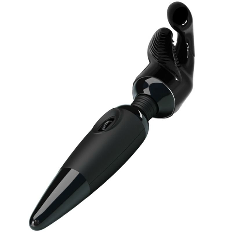 Baile Power Head - Sensual Massage Wand With Interchangeable Head, Rechargeable, Powerful Vibrations, Material: 100% Silicone, Dimensions: See Image, Batteries: 4AAA