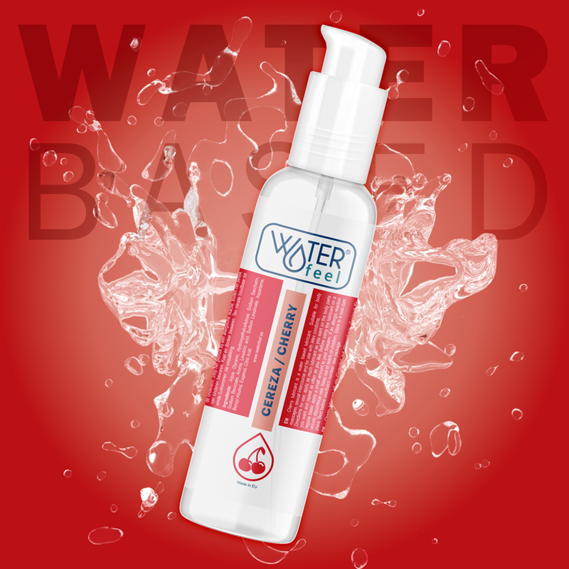 Waterfeel - Water Based Lubricant With Cherry Flavor, 175 ml, New Format For Intense Pleasure