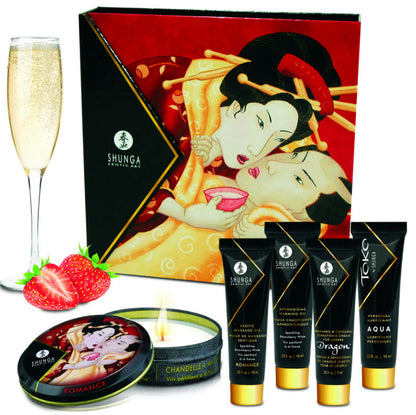 Shunga Kits-Vin Spumant De Căpșuni Geisha'S Secrets