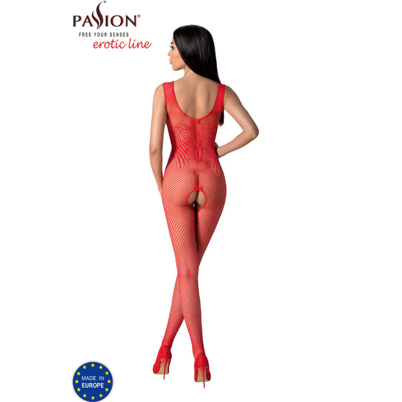 Passion Woman Bodystockings - Bs098 Red Bodystocking, One Size