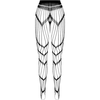 Passion Woman Garter &amp; Stock - Bodystocking Eco S006 Black from the Eco Collection