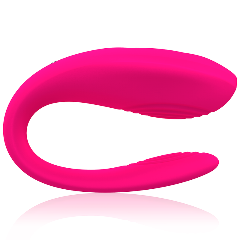 Intense Couples Toys - Bruno Vibrator With Remote Control, Double Pink, 10 Vibration Patterns, Medical Silicone, Rechargeable, Submersible IPX6, Dimensions: 62mm x 15.5mm x 36mm