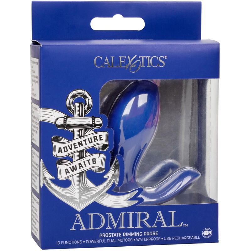 Calexotics- Admiral Rimming Stimulator De Prostată Și Vibrator Albastru