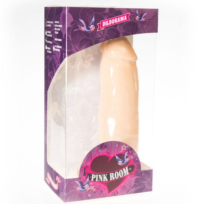 Pink Room - Mylord Pink Room Realistic Dildo Pink Flesh 20.5 cm, Hypoallergenic PVC, Unisex, with Strong Suction Cup