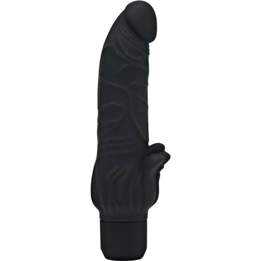 Get Real - Classic Stim Vibrator Black, 8 Inch, Silicone, 7 Speed ​​Modes, Waterproof, Clitoris Stimulator