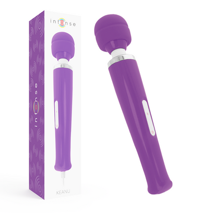 Intense Couples Toys - Keanu Intense Vibrating Power Wand, 8 Modes, Purple