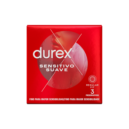 Durex Condoms-Durex Soft And Sensitive 3 Buc