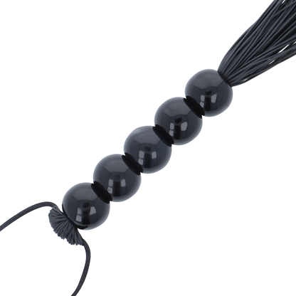 Darkness Sensations - Thin Black Bondage Whip, Total Length 45 cm