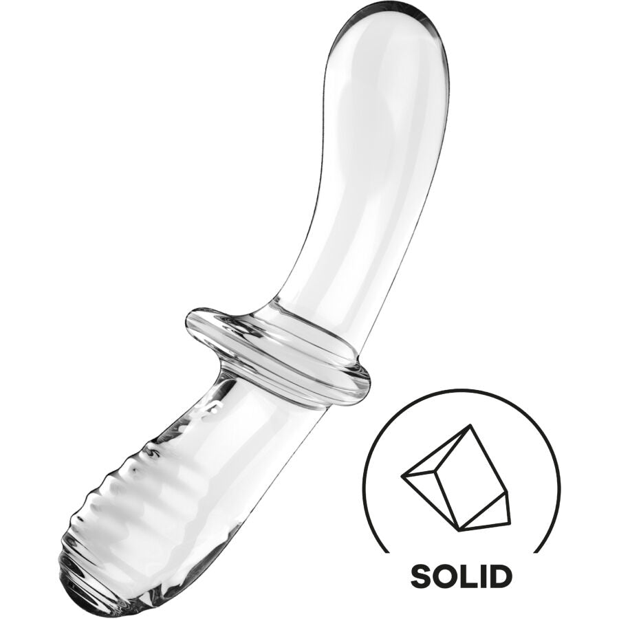 Satisfyer Crystal- Dildo Dublu De Cristal Transparent