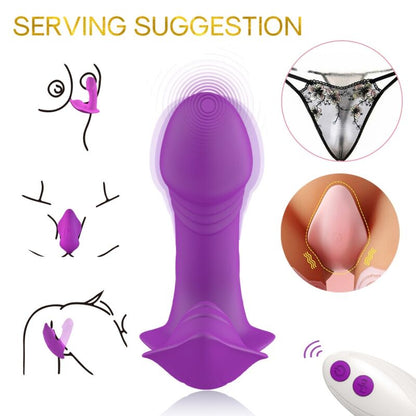 Armony Wearables- Fluier Vibrator Introducibil Control De La Distanță Violet