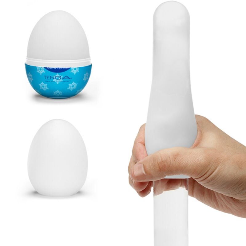 Tenga - Stimulating Snow Crystal Egg with Sharp Edges and Lotion Included