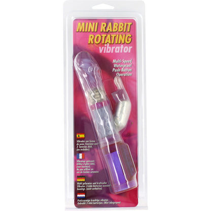 Seven Creations - Mini Rabbit Rotating Vibrator, Soft Gelatin, Water Resistant, With Speed ​​and Oscillation Control