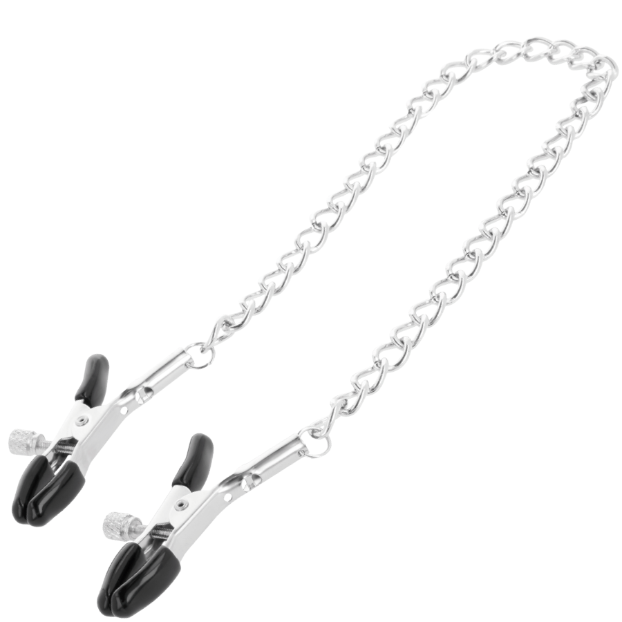 Darkness Sensations Unisex Adjustable Metal Nipple Clamps Stainless Steel Stimulator Accessory