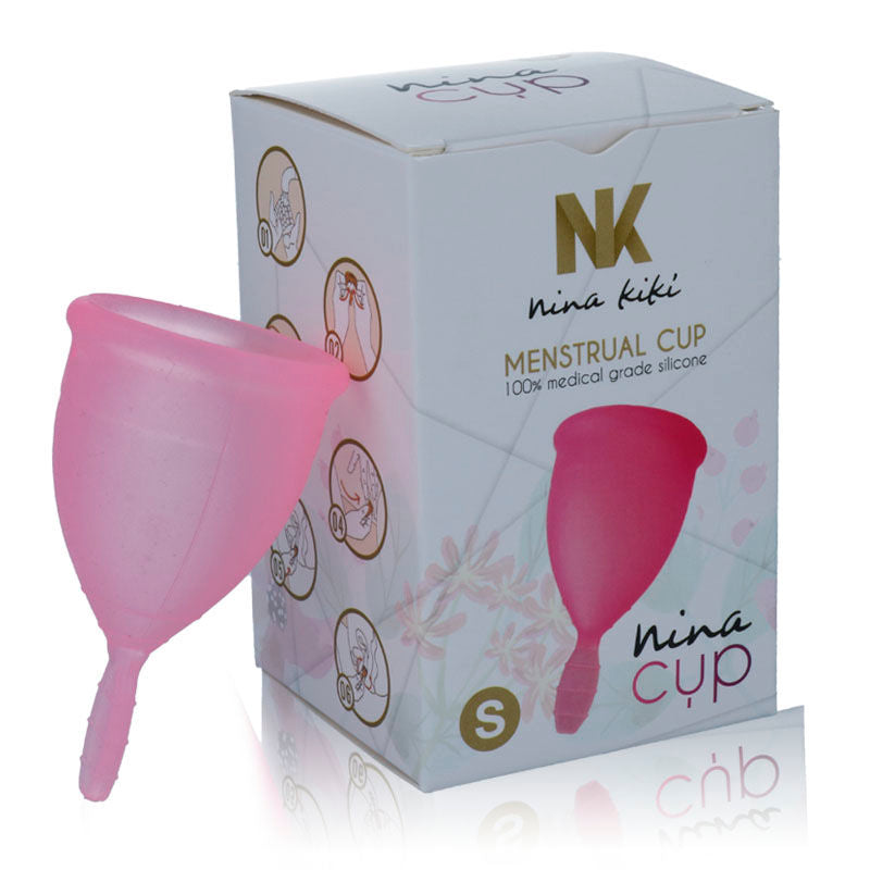 Nina Kikõ - Silicone Menstrual Cup, Pink Size S