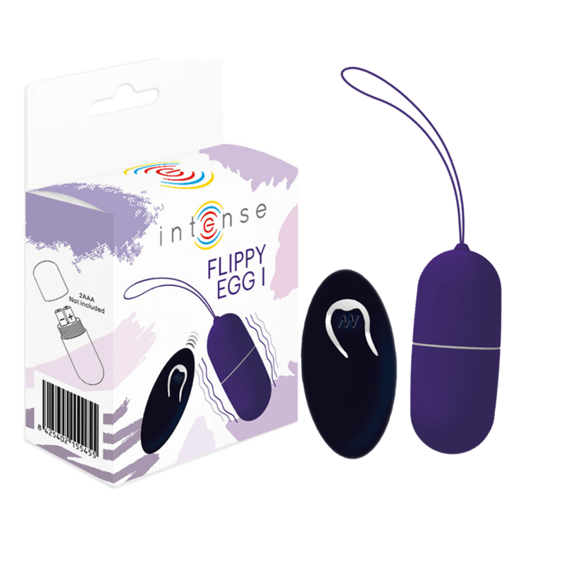 Intense Flippy I Vibrating Egg with Purple Remote Control - Pleasure and Remote Control by Intense Couples Toys