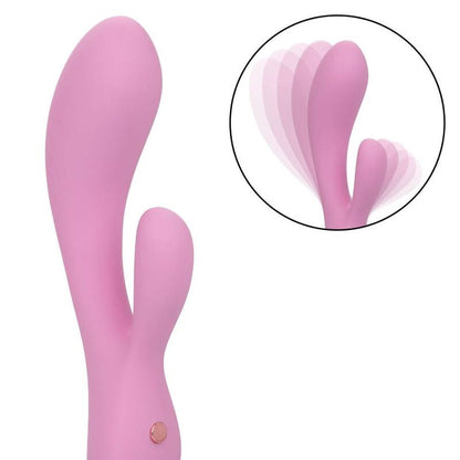 California Exotics Contour Zoie Pink - Double Liquid Silicone Vibrator with 10 Functions