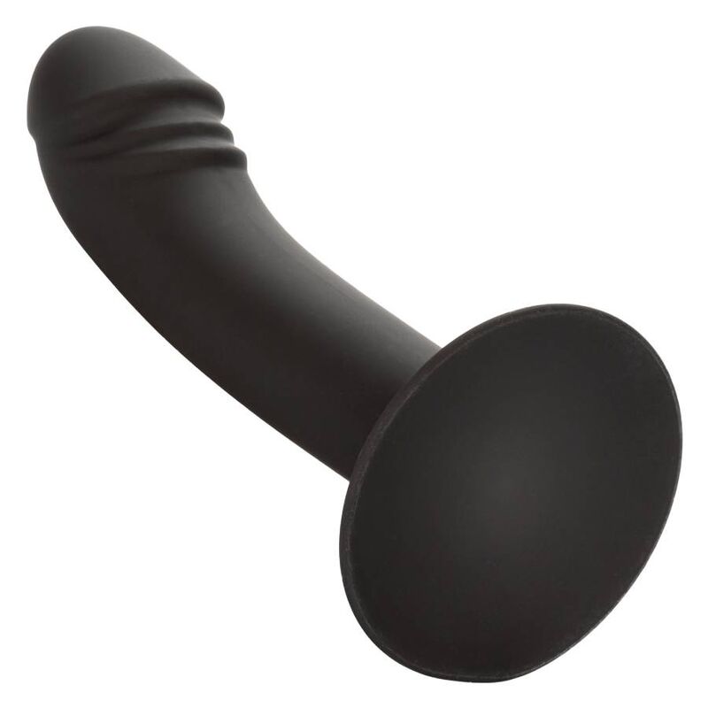 California Exotics - Silicone Curved Anal Probe with Suction Cup, Body Safe Material