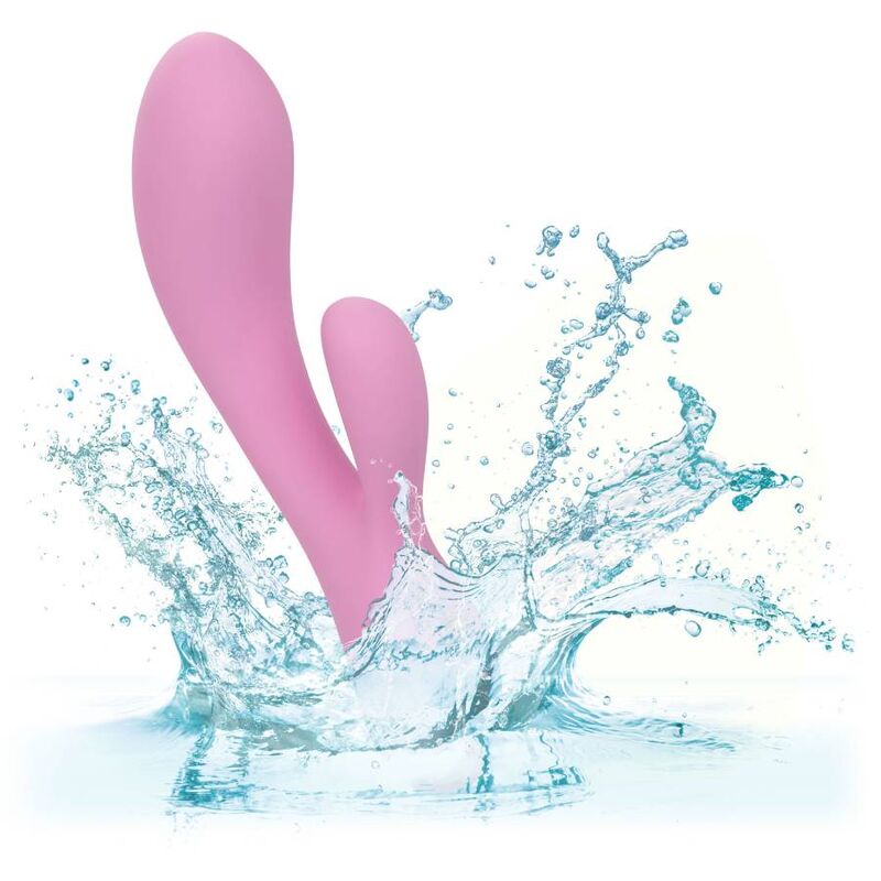 California Exotics Contour Zoie Pink - Double Liquid Silicone Vibrator with 10 Functions