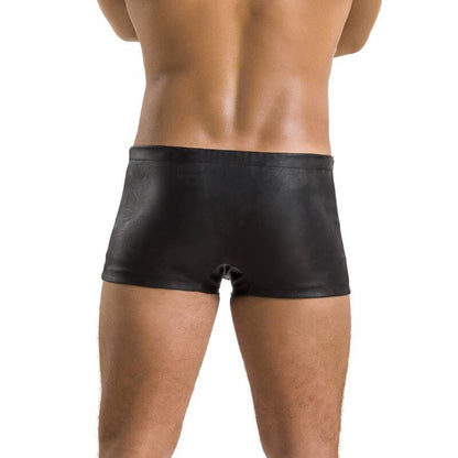 Passion Men - Short David Black S/M - Quality Underwear (60% Polyurethane, 40% Polyester)